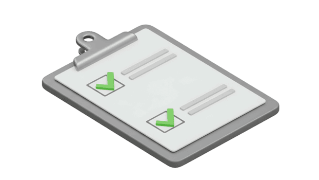 portapapeles con marcas de verificación en blanco antecedentes para tarea terminación y organización png