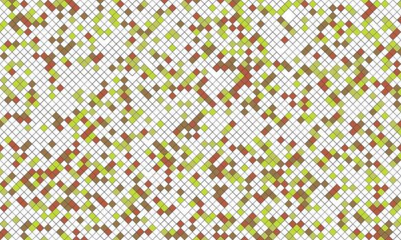 marrón, verde, y rojo dispersado diamante modelo en blanco resumen antecedentes vector