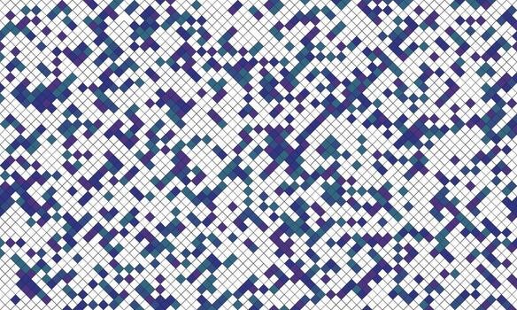 Abstract geometric pattern of small colored squares on a white background vector