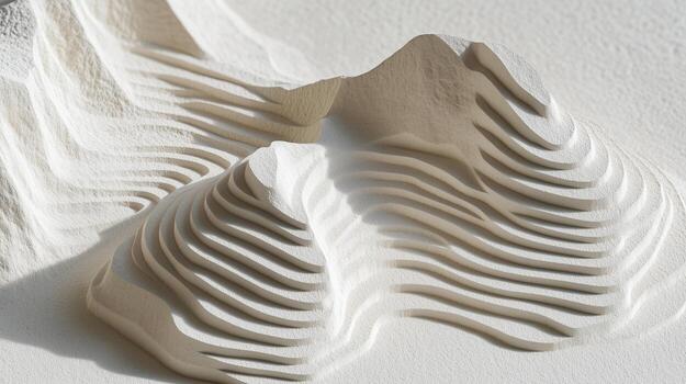 Minimalist terrain map with clean contour lines and subtle elevation shading, geometric grid photo