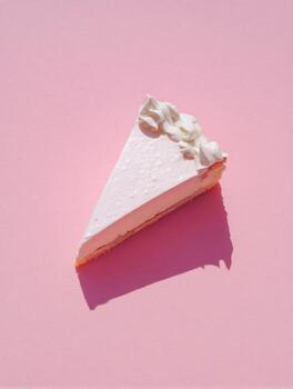 Single Cream Puff Cake Slice photo