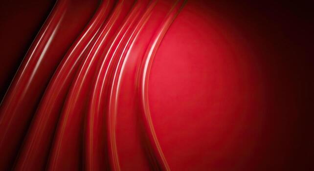 Red Abstract Background with Flowing Lines for Design photo