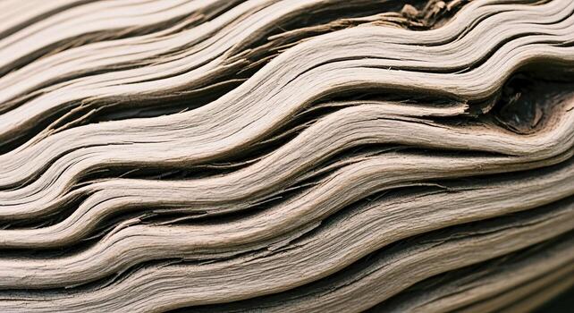 Weathered Wood Texture Background Close Up of Natural Patterns and Textures in a Log photo