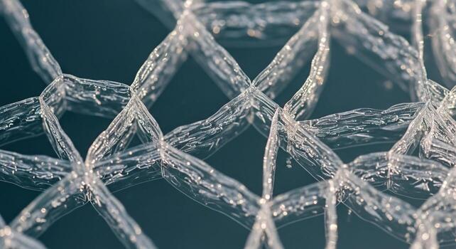 Abstract Transparent Net Pattern Close Up Modern Design Background photo