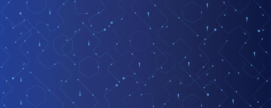 Abstract blue tech background with lines vector