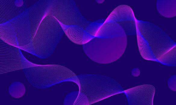 Purple wave pattern on dark background vector
