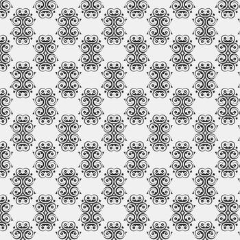 Black and white abstract pattern vector