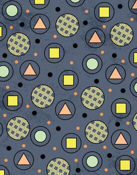 Colorful geometric pattern background design vector