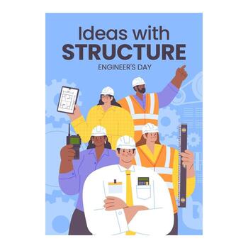 Engineers celebrating Engineer's Day vector