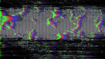 problema tecnico distorsione astratto digitale rumore e colore strisce creare cibernetico arte effetto video