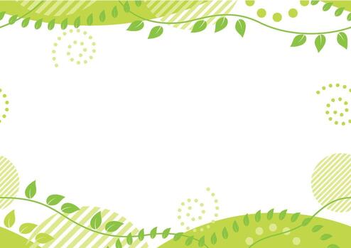 Seamless Abstract Leafy Background With Text Space, . Horizontally Repeatable. vector