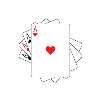 stack of playing card design element vector