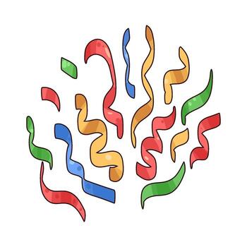 Illustration of Colorful Confetti vector