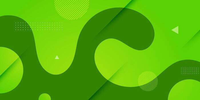Abstract fluid wave green color background. Simple and trendy pattern background. vector