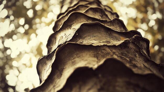 Close-up view of a textured tree trunk photo
