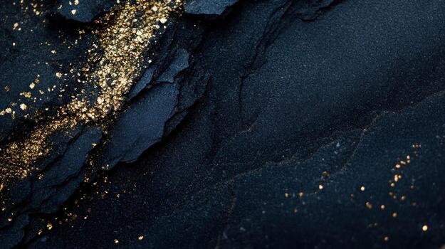 Dark slate with gold flecks photo