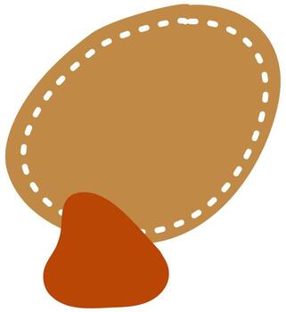 Abstract autumn shape background with simple fall color tone vector