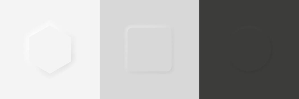 Set of 3d frames collection. 3d frame icon set vector