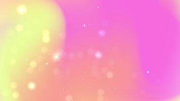 Soft blurred pink and yellow Gradient Animated abstract background with lighting, sparkles and particle light suitable for events, modern visuals and graphic design projects video