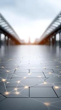 An image of a bridge with a network connection photo