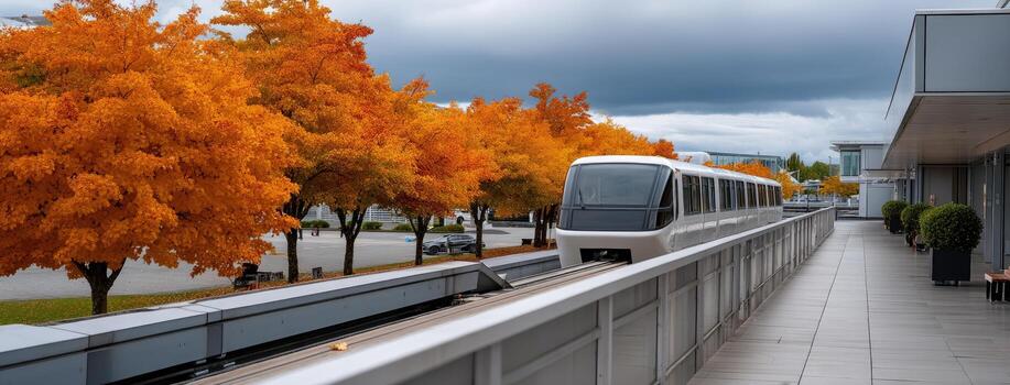A train traveling down a track next to a building photo