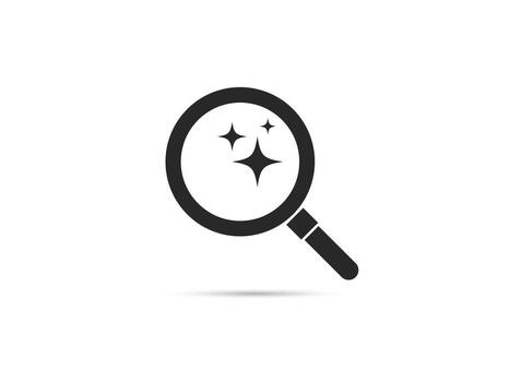 inteligente buscar icono símbolo ai, inteligente y eficiente buscar tecnología vector