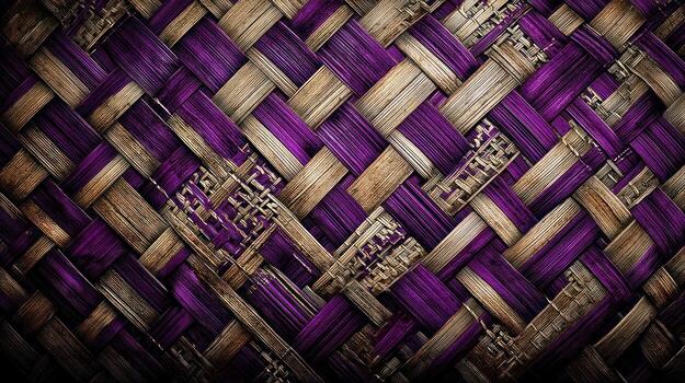 woven texture with purple and beige patterns for backgrounds and photo