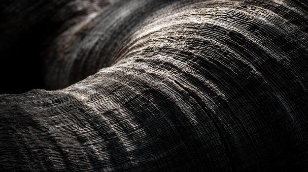 Close up of textured wood surface with striking light and shadow details photo