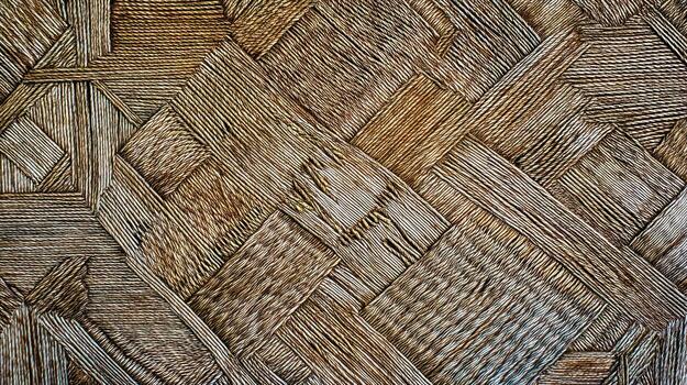 Rustic wooden weave texture with interlocking pattern for design photo