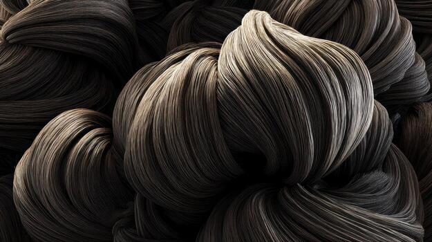 -dark swirled shapes - with textured appearance - photo