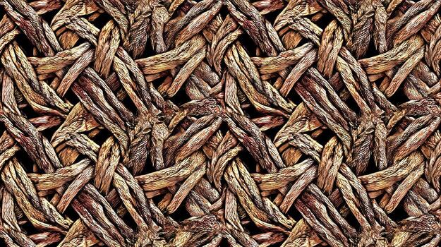 Abstract woven texture detailed close up of natural fiber pattern photo