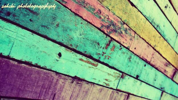 Colorful reclaimed wood planks texture background for graphic - projects photo