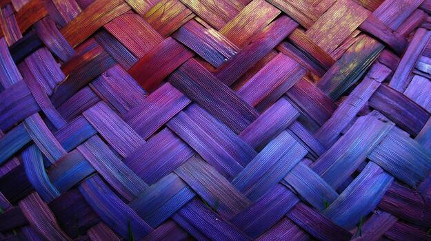 -woven texture interlaced lines and gradient color palette photo