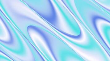 abstrakt vågig flytande lutning sömlös slinga bakgrund i blå och cyan video