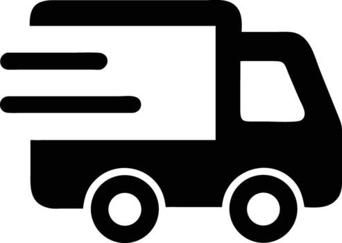 Speedy delivery icon symbolizes fast shipping and efficient service for your business needs, ensuring timely delivery to your customers vector