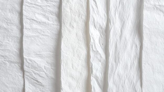 Delicate White Tissue Paper Texture with Soft Folds and Subtle Variations for Backgrounds photo
