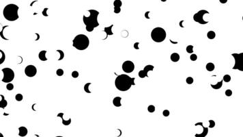 Abstract circle bubble animation with flowing particles and soft gradient background video