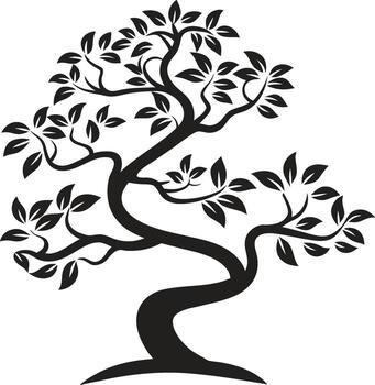 Tree icon outline. Tree line icon vector