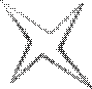 onregelmatig bitmap ster vorm geven aan. abstract willekeurig stekelig vonk met meetkundig funky knippert en stralen. y2k png