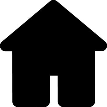 negro cuadrado hogar icono, sencillo línea para ui ux diseño. símbolo para sitio web y móvil aplicación interfaz y navegación botón vector