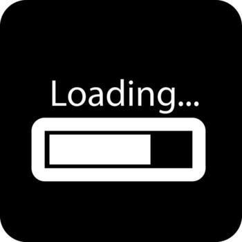 Square Circle Loading Icon, simple line for UI UX design. Symbol for website and mobile app interface and navigation button vector