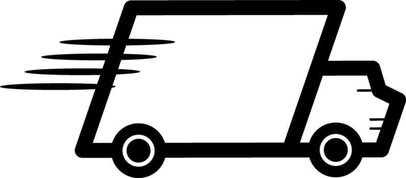 Fast Delivery Icon, simple line for UI UX design. Symbol for website and mobile app interface and navigation button vector