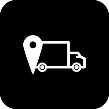 cuadrado Embarcacion ubicación icono, sencillo línea para ui ux diseño. símbolo para sitio web y móvil aplicación interfaz y navegación botón vector