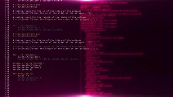 trabalhando programa código dentro ciberespaço video