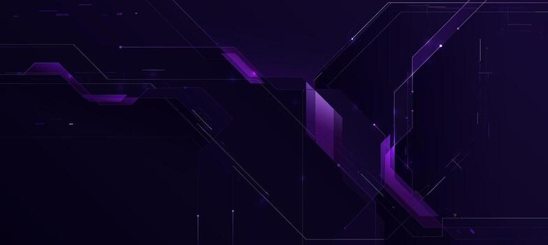 Cyber Security Concept, Abstract Futuristic Purple Circuit Technology Background vector