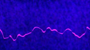 Abstract Glitch Signal Screen with Blue and Pink Fuzz Waves Background video