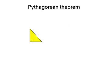 pythagorean theorem with right triangle, Pythagoras theorem triangle, Math formula, Handwritten, the square of the hypotenuse side is equal to the sum of squares video