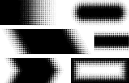 bstract Halftone Fade Graphic Design Elements vector