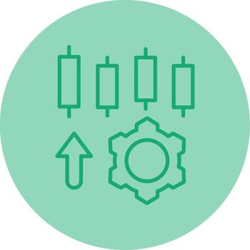 System Configuration Settings Line Dual Tone Circle vector