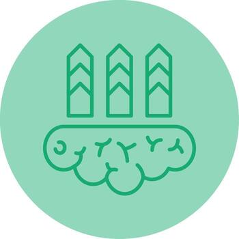 Personal Core Value Line Dual Tone Circle vector